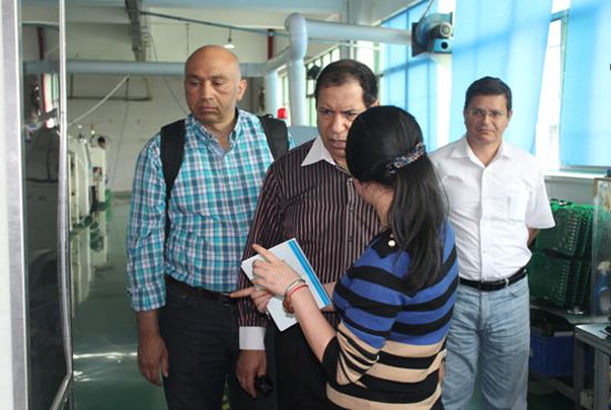 Middle East customers visiting